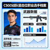 CSGO战队狙击位职业选手头像与武器数据档案图